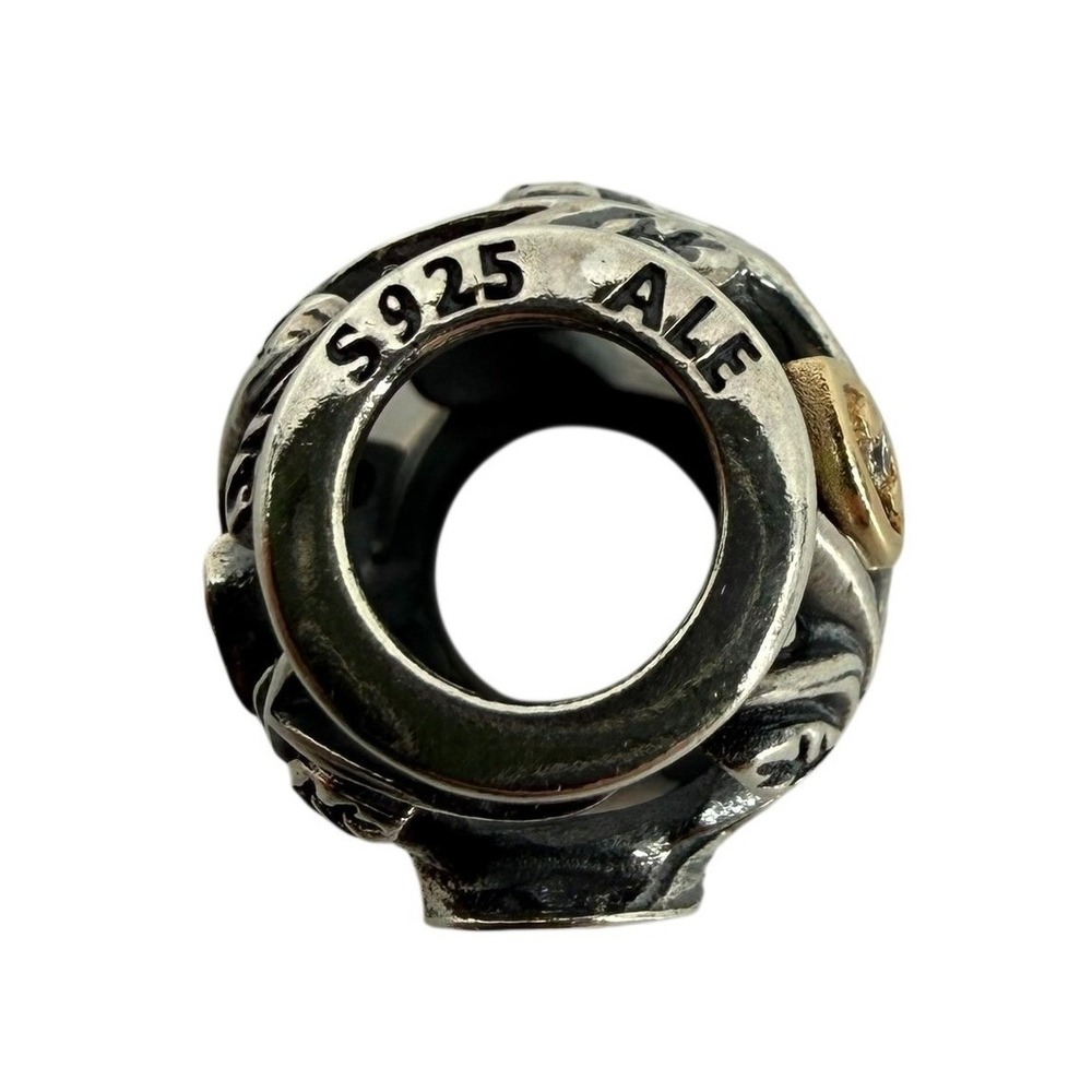 NWT Pandora Family Tree Charm 791205CZ Sterling Silver 14k Gold Cubic Zirconia - Picture 4 of 9